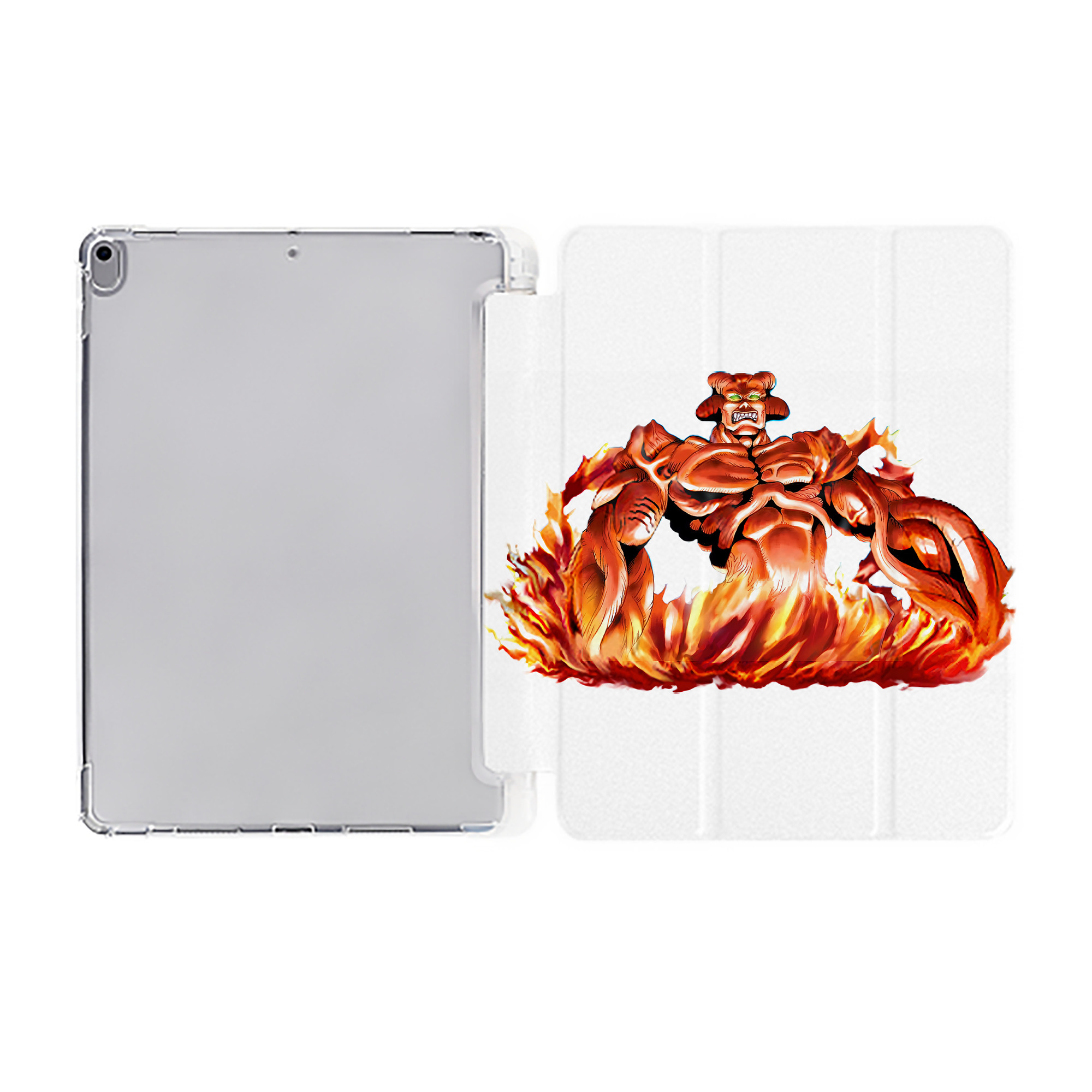 （画像用） 遊☆戯☆王 Yu-Gi-Oh! IPad ケース ペン収納付き 三つ折りスタンド PUレザー×シリコン 対応機種9.5/10.5/10.9インチ